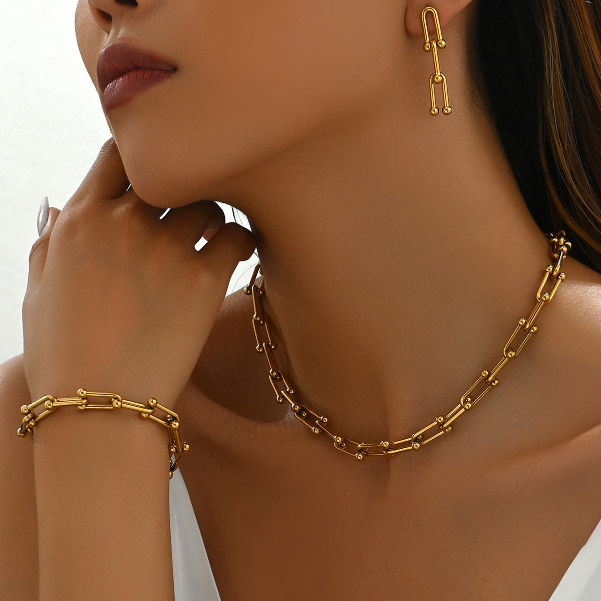 Elongated Link Chain Jewelry