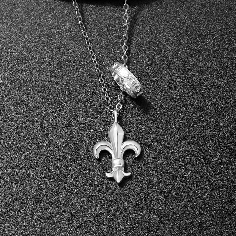 Anchor Sterling Silver 925 Necklace Niche Design Light Luxury Star Mango Clavicle Chain Ins Style Hip Hop Cross Pendant