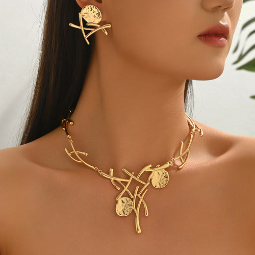 Abstract Line and Disc Jewelry — product image 2