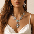 Turquoise-Color Cross Jewelry