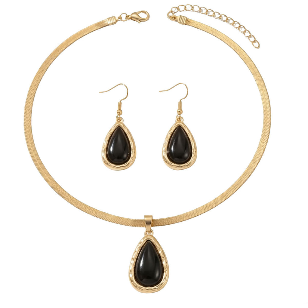 Black Teardrop Pendant Jewelry — product image 5