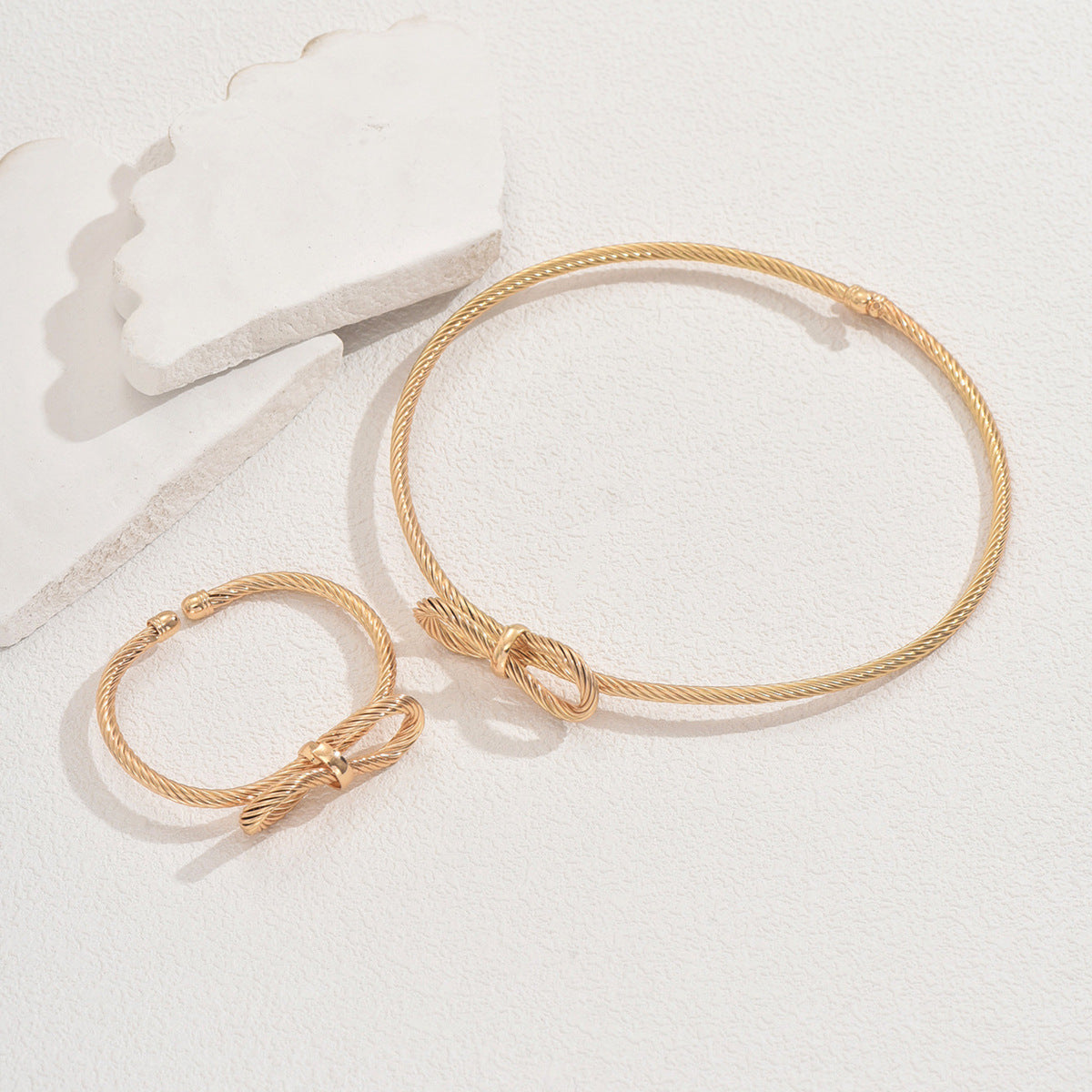 Textured Bow Choker Jewelry — product image 2