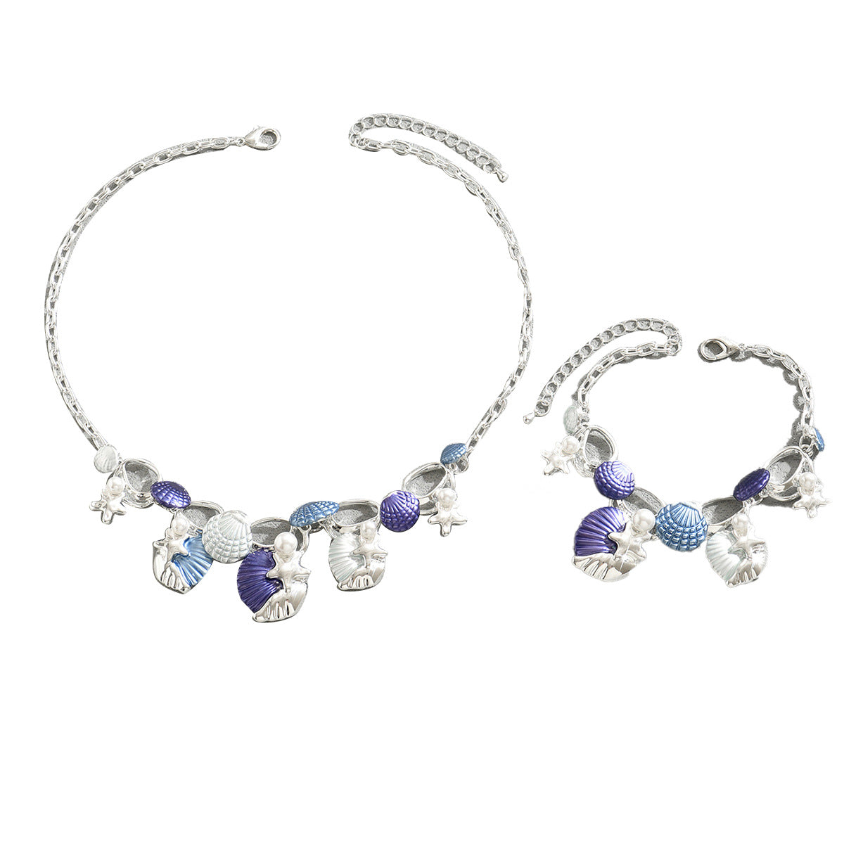 Blue Shell Charm Jewelry — product image 5
