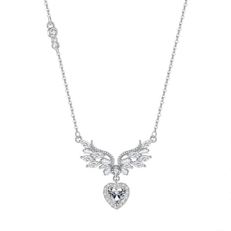 Halskette aus 925er Sterlingsilber – Engelsflügel