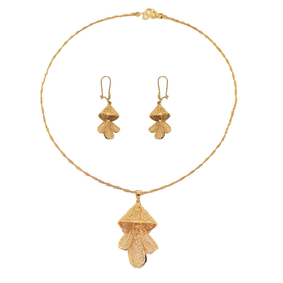 Layered Leaf Drop Jewelry — product image 5