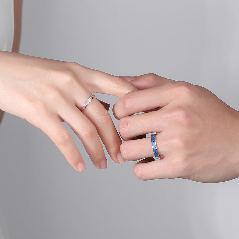 Adjustable Sterling Silver Star & Moon Ring