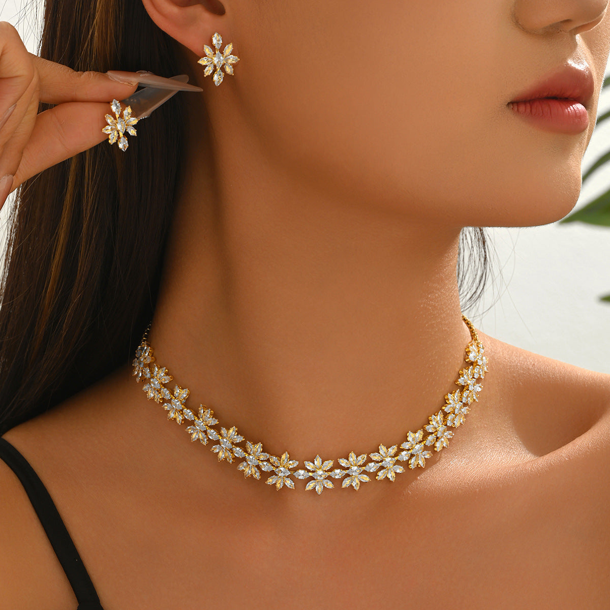 Tiny Flower Cluster Jewelry