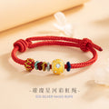 Star Sterling Silver 925 Woven Bracelet New Chinese Lucky Beads Ruyi Bracelet Ins Star River Little Red Book Same Bracelet