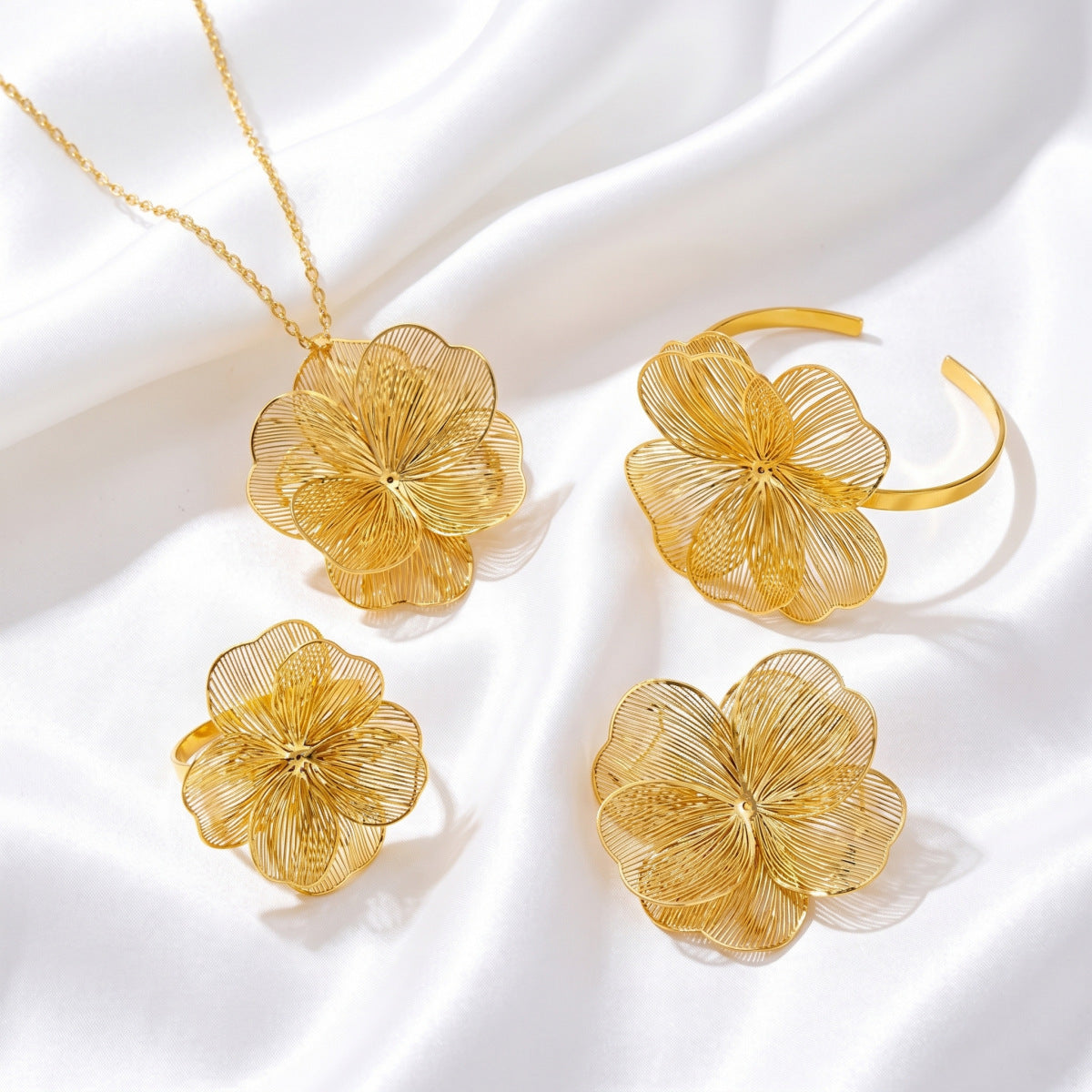 Lattice Flower Statement Jewelry — product image 4