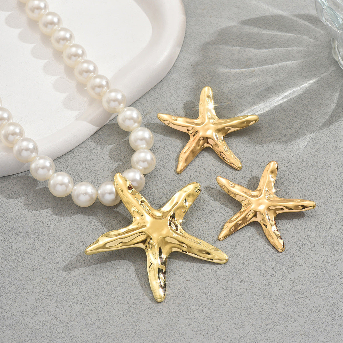 Pearl-Effect Starfish Jewelry — product image 3