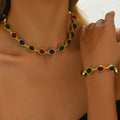 Multicolor Oval Station Jewelry