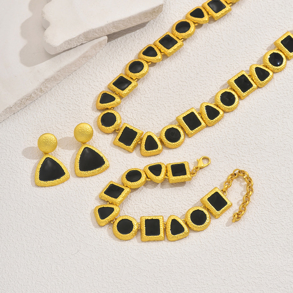 Black Rectangle Collar Jewelry — product image 3