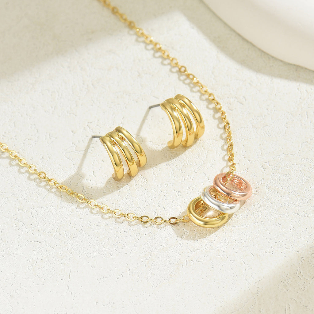 Triple-Curve Mini Pendant Jewelry — product image 2