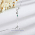Original Lily Sterling Silver 925 Necklace Female Niche Design Light Luxury Tassel Clavicle Chain Ins Style Flower Pendant