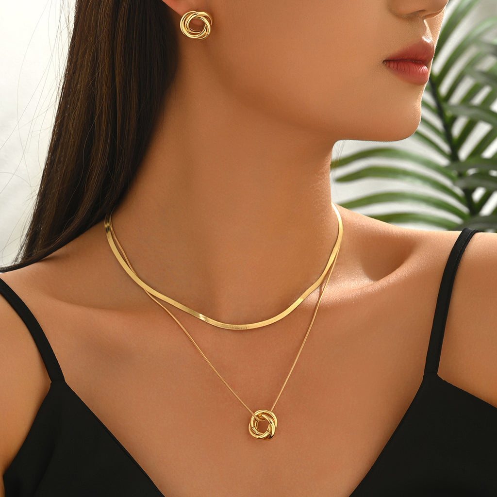 Layered Knot Pendant Jewelry — product image 2