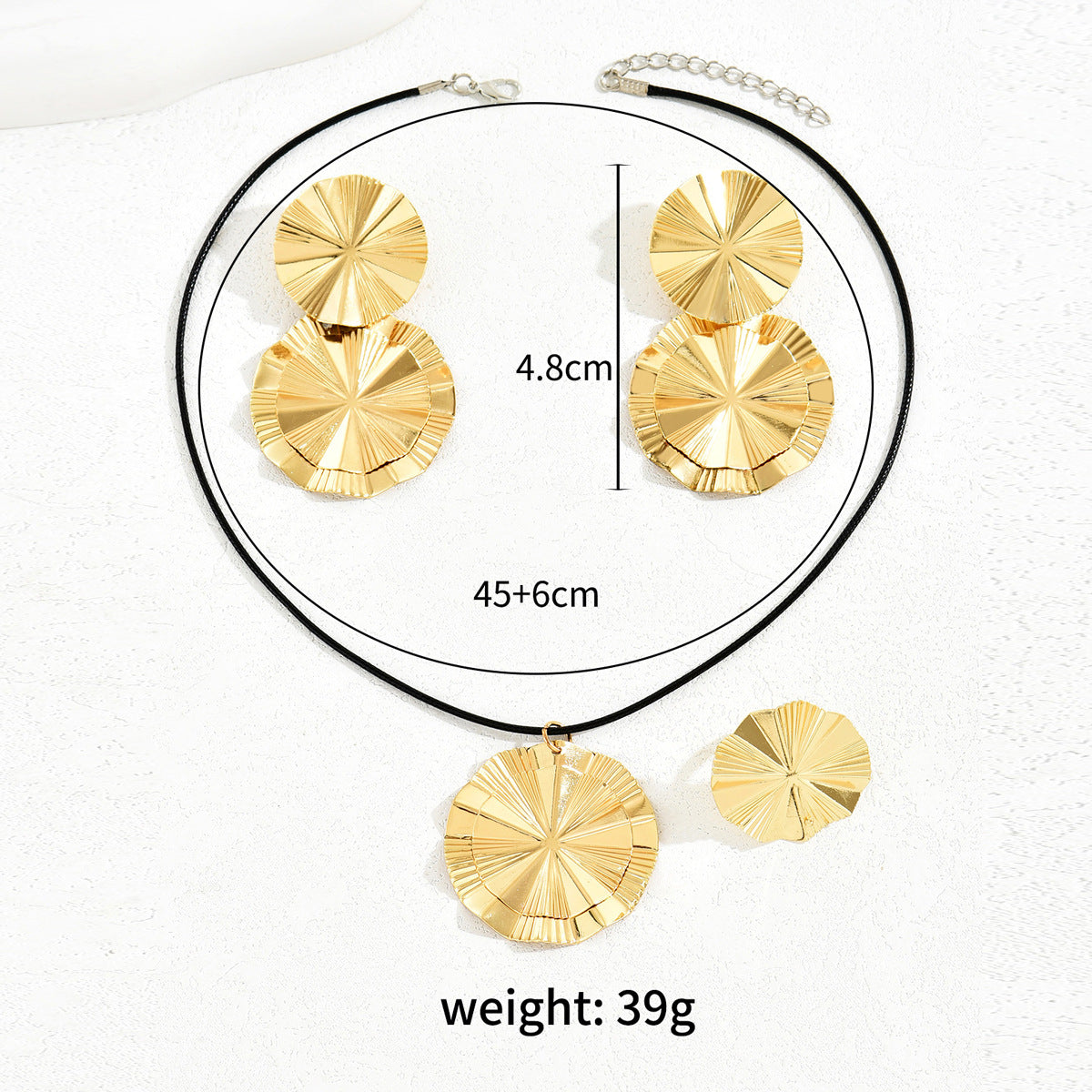 Folded Round Disc Jewelry — product image 4